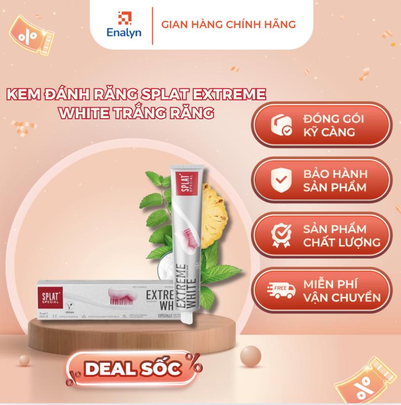 Kem đánh răng SPLAT Extreme White 75ml trắng răng tại nhà