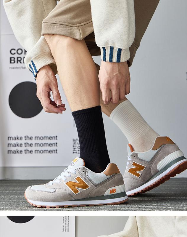 Product Introduction of Black, White and Gray Socks Men's Autumn and Winter Pure Color Minimal Versatile Tube Socks Ins Trendy Solid Color Stockings Black Socks Men 19