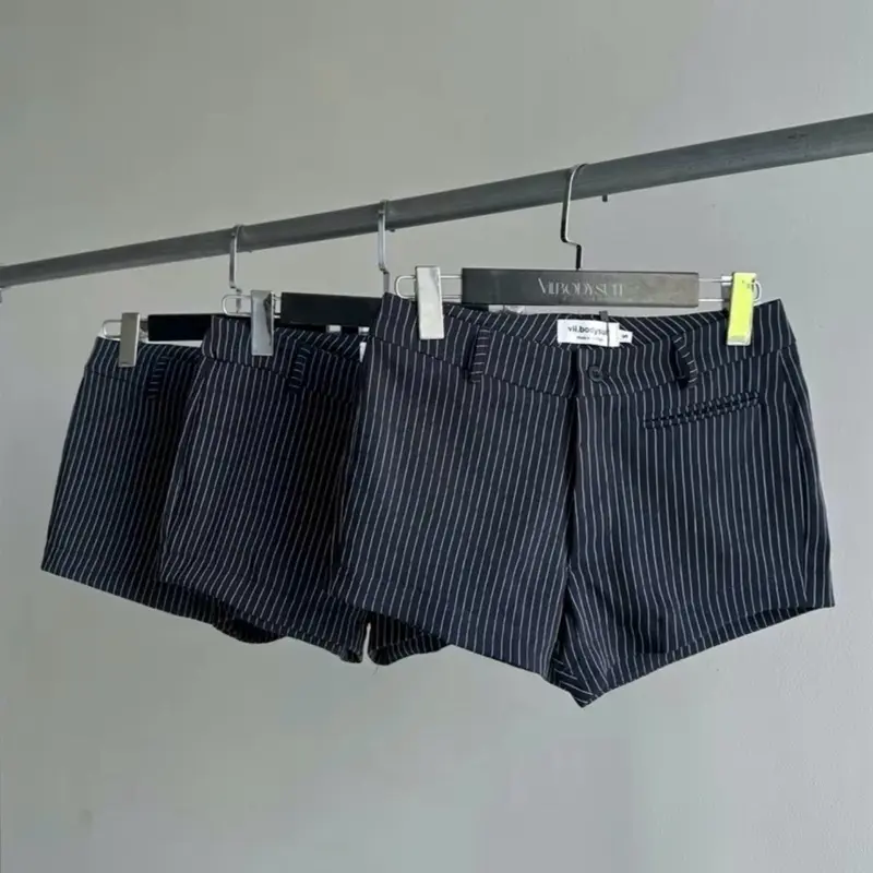 [Combo 2 quần] kẻ cài cúc 3 màu. Đen, be, trắng hot 2025