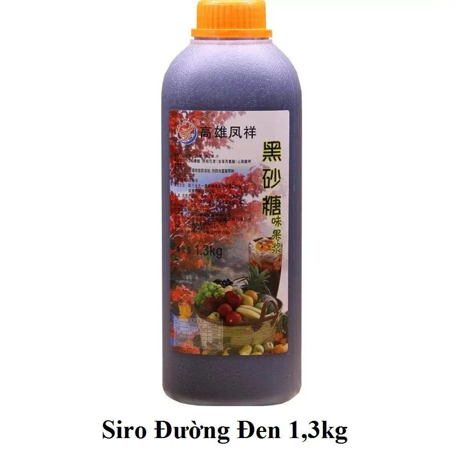 Siro đường đen nắp đỏ 1,3kg