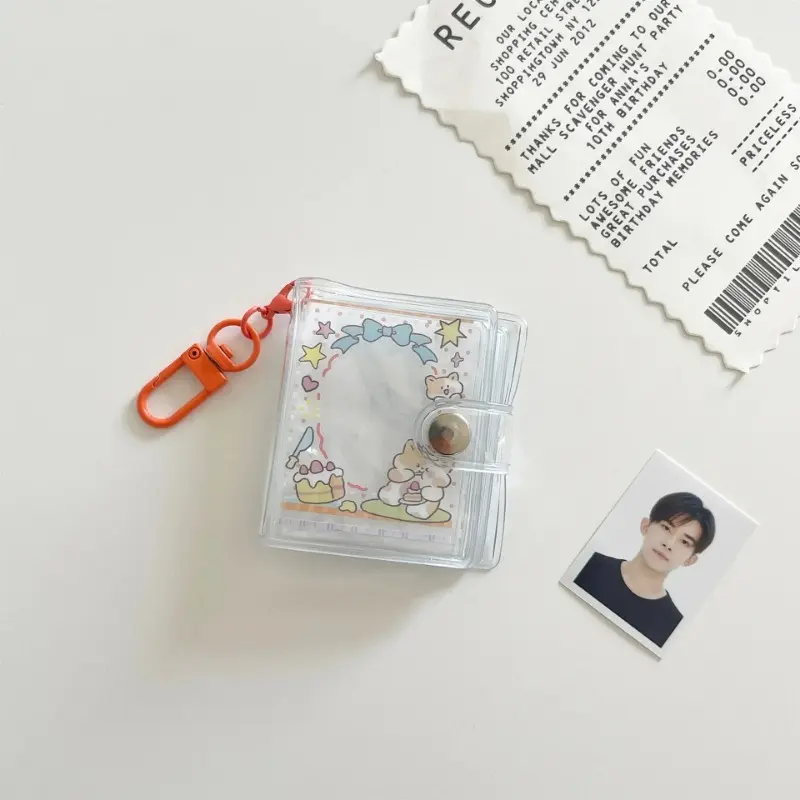 Túi Giữ Ảnh, 2 Inch, Trong Suốt, Album Ảnh Mini Tự Làm, Móc Chìa Khóa, Bảo Quản Ảnh Chứng Chỉ Cầm Tay Nhẫn Chìa Khóa Cầm Tay Hàng Mới Về 6