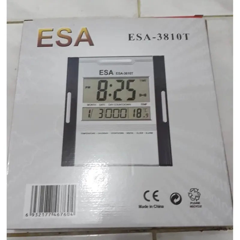 JAM DINDING DIGITAL ESA 3810 BISA DINDING DAN MEJA 0