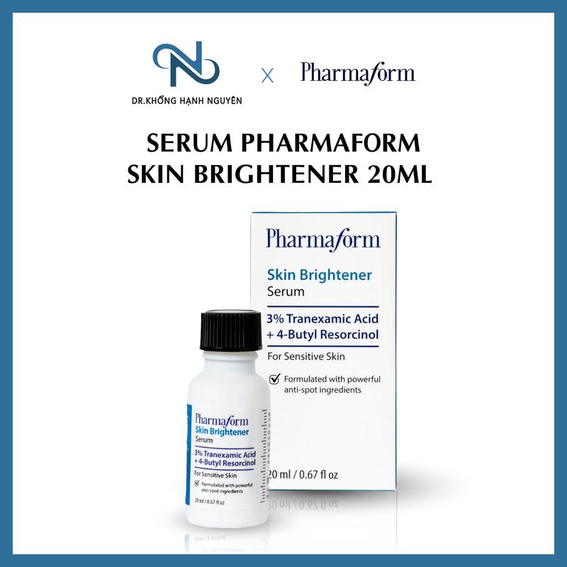 Pharmaform Skin Brightener Serum 20ml - Tinh chất làm sáng da, cải thiện thâm sạm 3% Tranexamic acid + 5% Niacinamide