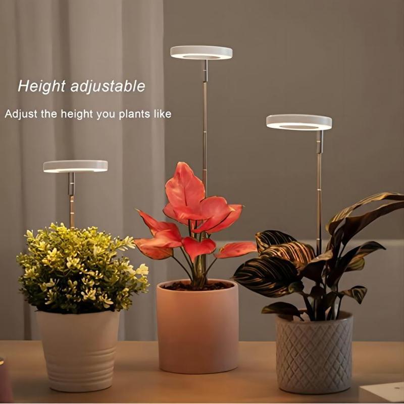 Full Spectrum LED Plant Growing Light, Height Adjustable Growing Lamp, 4 Dimmable Brightness Small Plants Growing Lamp, Pot, Modern, Home 9