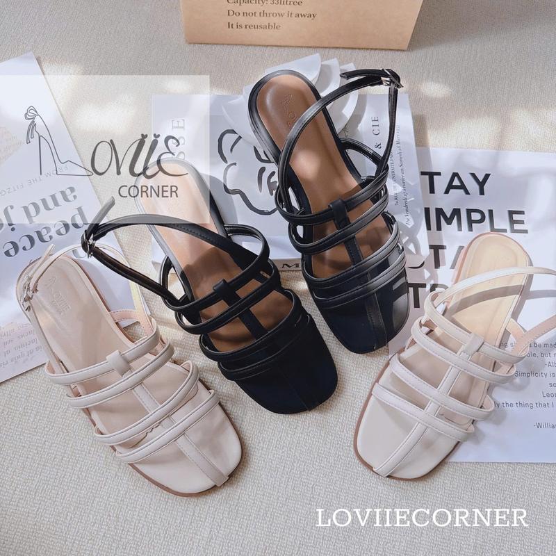Product Introduction of LOVIIECORNER - SANDAL QUAI MẢNH NGANG PHỐI DỌC QUAI MẢNH ÔM CHÂN THIẾT KẾ ĐƠN GIẢN - GIÀY NỮ QUAI ĐAN RỌ HỞ HẬU CÀI CÓ KHÓA CÀI - S240609 sandal nữ Shoes DéP Jean 5