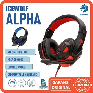 Headphone Gaming Icewolf 780 NL Headset Gaming Headset Original Earphone Gaming Headset Game
