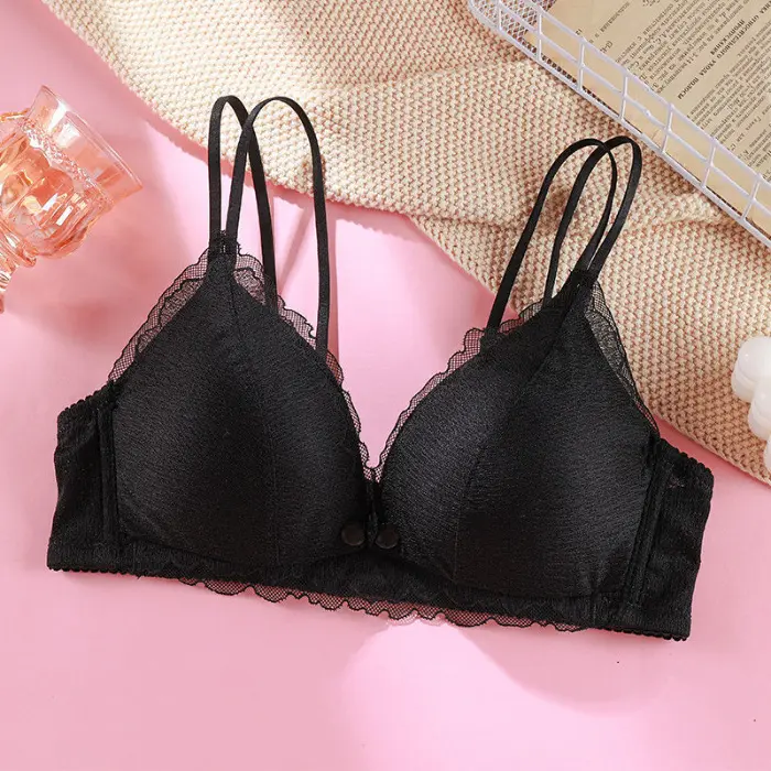 Áo lót bầu ren mềm mại Hoa Dương - Chất liệu cao cấp, hỗ trợ cho việc cho con bú, không gọng, đệm mút mỏng, có dây quai bản nhỏ - Voi, Cotton
