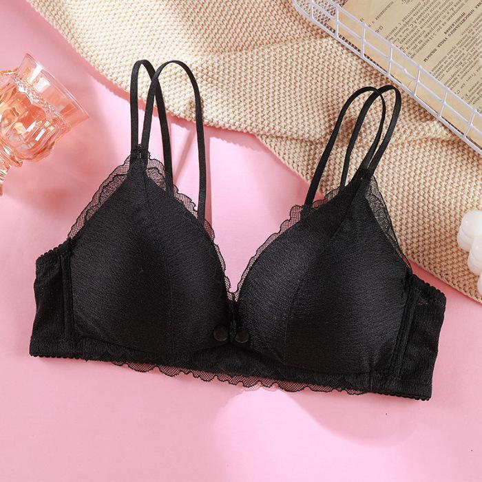 Áo lót bầu ren mềm mại Hoa Dương - Chất liệu cao cấp hỗ trợ cho việc cho con bú không gọng đệm mút mỏng có dây quai bản nhỏ - Voi Cotton