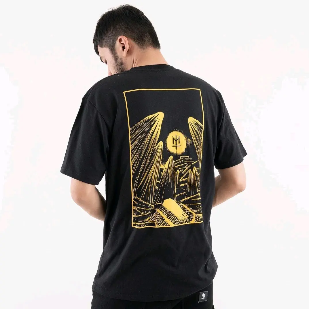 T-shirt Maternal Testimo Katun Hitam Distro Kaos Pria