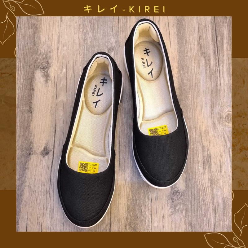 Giày Nhật búp bê bệt Kirei walk canvas đế dẻo siêu êm