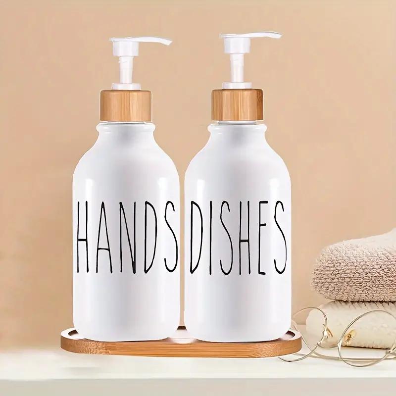 Product Introduction of 500ml Soap Dispenser Bottle with Bamboo Pump Kitchen Liquid Soap Dispenser Hand Soap Lotion Container Kitchen Sink Bathroom Lotion Container 21