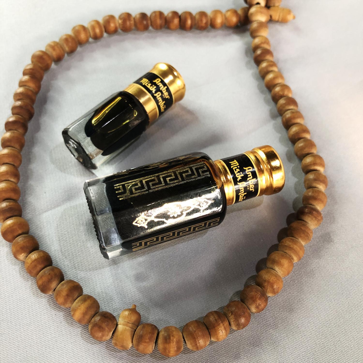 Minyak Misk Amber/Misik Hitam Asli - Parfum Non Alkohol dan Tahan Lama