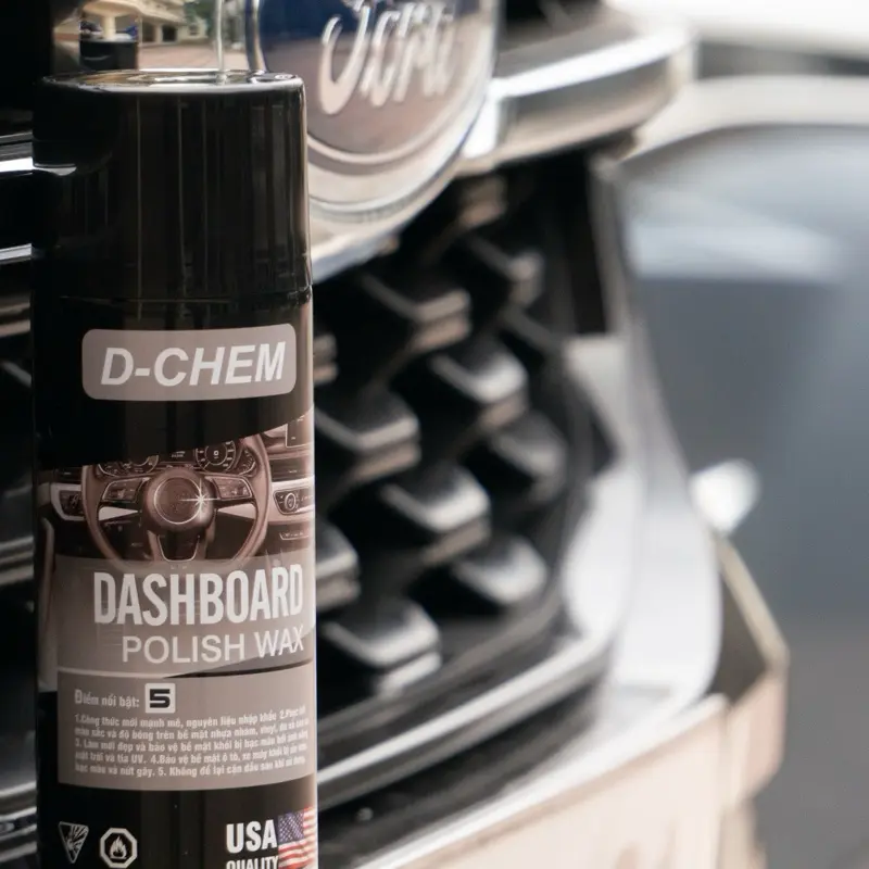 [Chai lớn 450ml] Chai Phục Hồi Nhựa Nhám D-Chem Dashboard Polish 450ml~380g Dạng Xịt Dưỡng & Đánh Bóng Nhựa Nhám Ô Tô Xe Máy 2