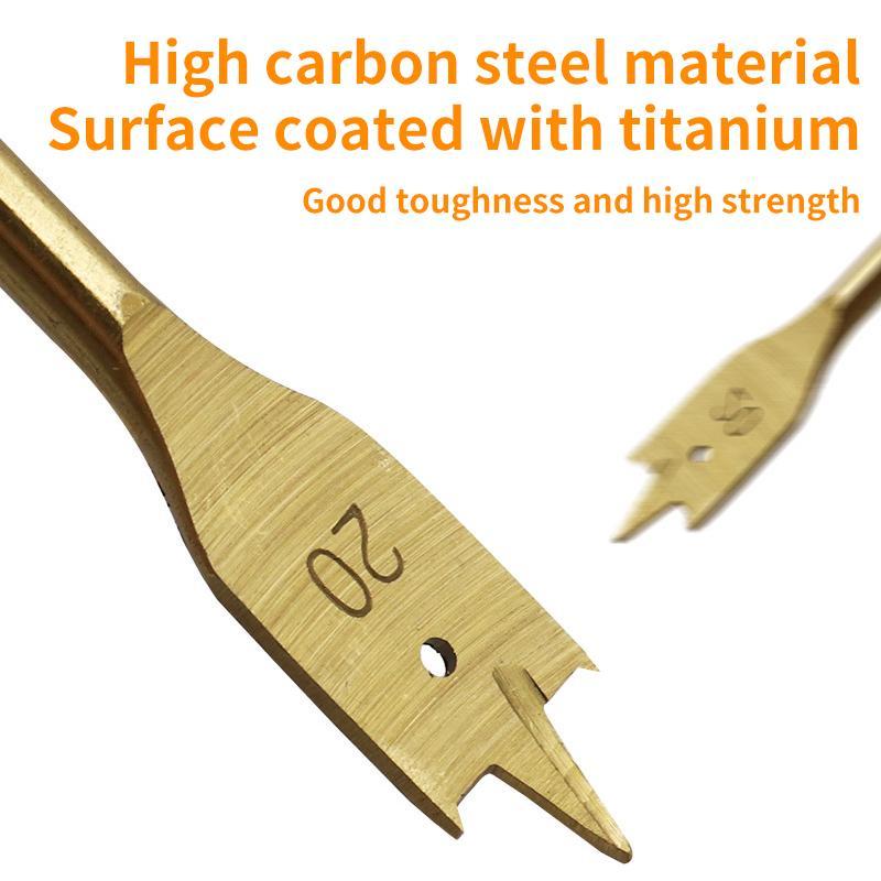 Woodworking Drill Bit Set, High Carbon Steel R Slot Hex Shank Drill Bit with Extension Rod, Professional Hand Tool for Woodworking 2