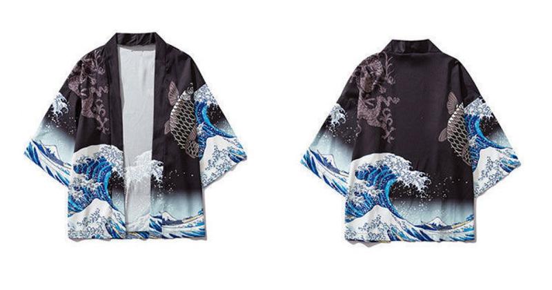 Product Introduction of Bộ Đồ Ba Mảnh Cho Nam, Kimono Haori, Hanfu, Quần Áo Thời Trang Trung Quốc Áo Choàng Phong Cách Trung Quốc Cổ Xưa Phong Cách Mùa Hè Bằng Lụa Lạnh Thích Hợp Cho Nam Và Nữ 4