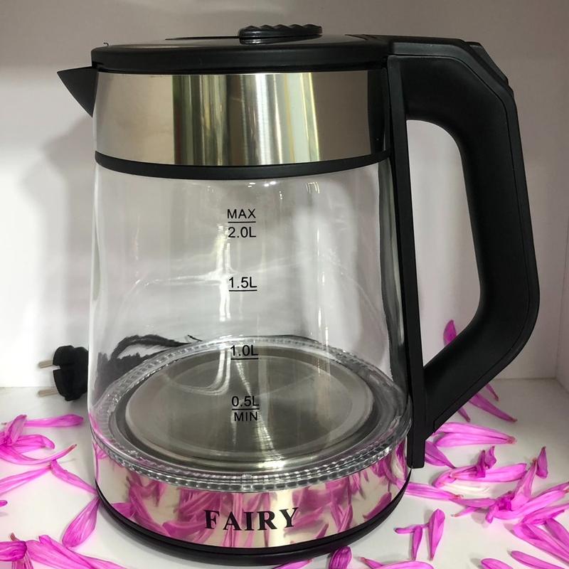 Ấm siêu tốc thuỷ tinh cao cấp 2L FAIRY- Hàng chính hãng Đun Nước Bình Đun Nước Đun Siêu Tốc
