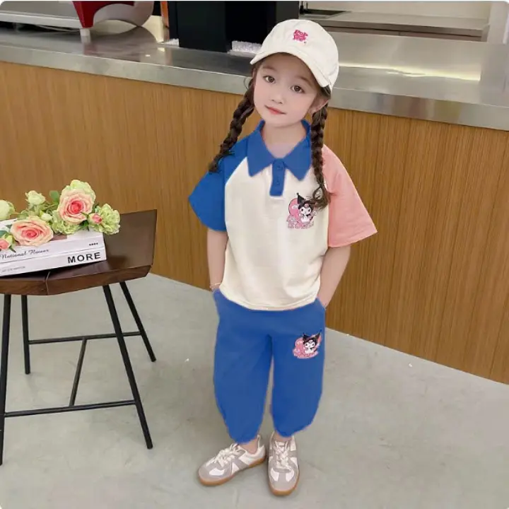 Bộ Bé Gái 8-22kg Chất Cotton Mềm Mịn Thấm Hút Mồ Hôi Tốt In Hình Kolila Ngộ Nghĩnh áo  của thỏ bảy màu trẻ em