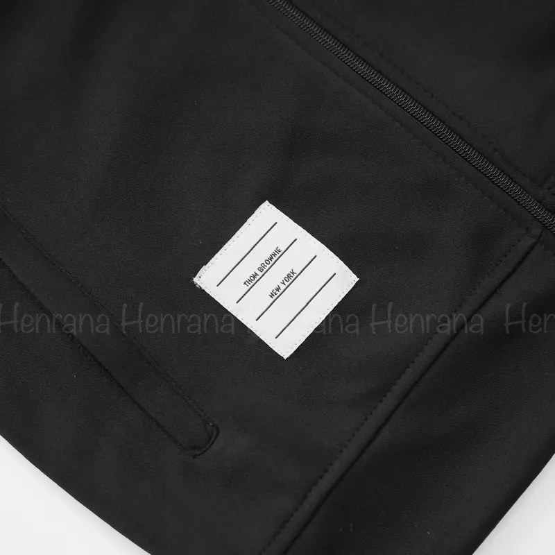 Áo chống nắng nam nữ THOM BROWNIE sọc tay, viền mũ, chất vải Umì dày dặn Unisex Sport 2