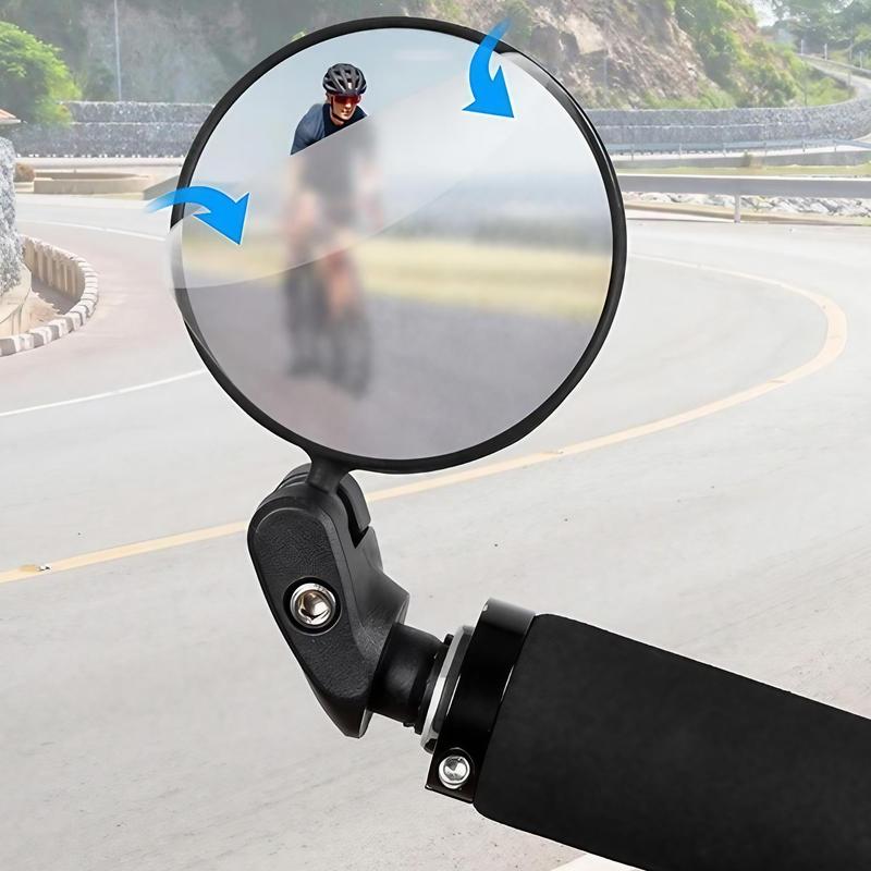Product Introduction of Bicycle Rearview Mirror, 1/2 Counts 360° Rotatable Adjustable Bicycle Handlebar Mirror, Outdoor Accessories for Bicycle, Electric Bike, Scooter 0