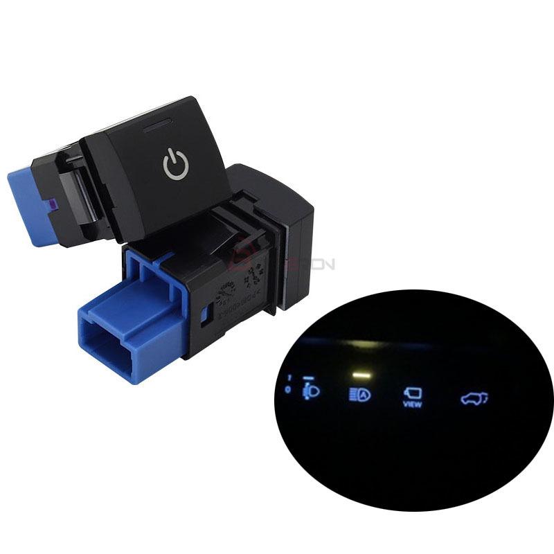 Product Introduction of 1PC BSM DRL LED Battery power supply Steering Sheel fan Heating Rearview Switch Button For Toyota RAV4 Corolla Camry 18-19 Prado 2