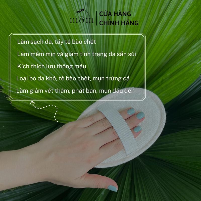 Miếng Tẩy Da Chết Cho Mặt Và Body Từ Sợi Lanh Thiên Nhiên, Làm Đẹp Và Mềm Mịn Da 2
