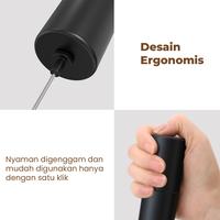 Gambar DoraHomi Milk Frother Elektrik  Stainless Pengocok Susu Cappuccino Foam Maker portable Tanpa kabel - Bulat - EMF-1BK8 dari Dorahomi Kota Administrasi Jakarta Timur 4 Tokopedia