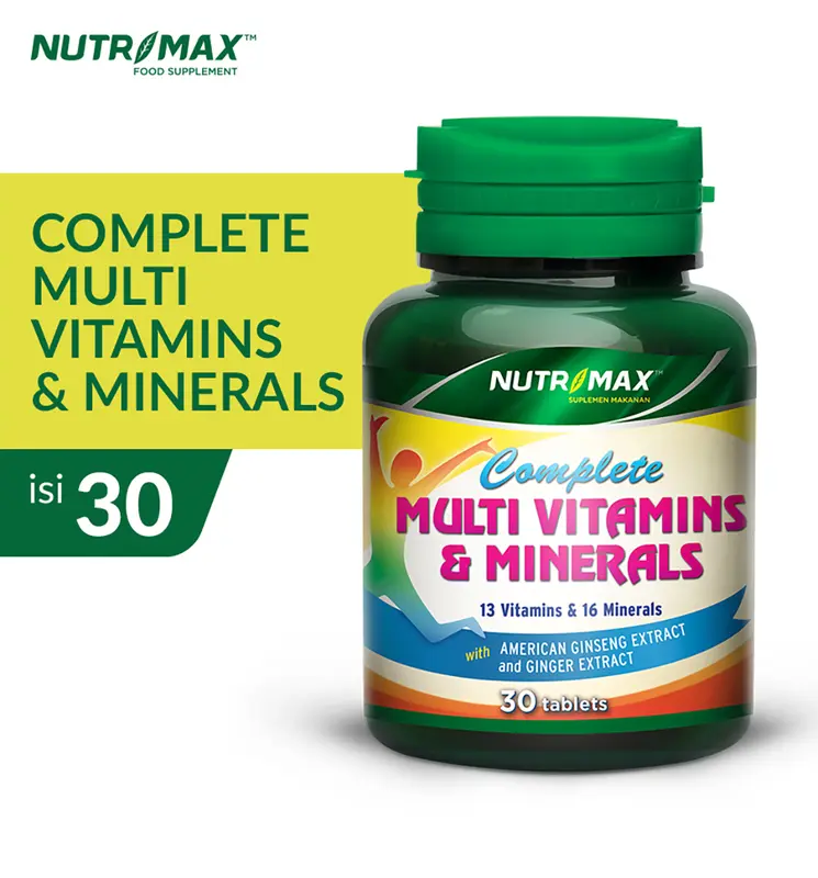 Nutrimax Complete Multivitamin & Mineral Daya Tahan Tubuh 0