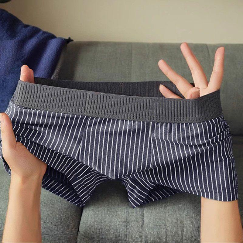 Product Introduction of Quần Lót Nam, Quần Boxer Cạp Thường Kẻ Sọc, Thoáng Khí, Bốn Góc, Thể Thao, Thoải Mái, Thích Hợp Cho Giới Trẻ, Hợp Xu hướng 5