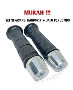 HANDGRIP KAZE PLUS JALU STANG CHROME MODEL PCX SEPASANG UNIVERAL MOTOR BEAT VARIO PCX SCOOPY GENIO MIO NMAX DLL SET MURAH KIRI KANAN