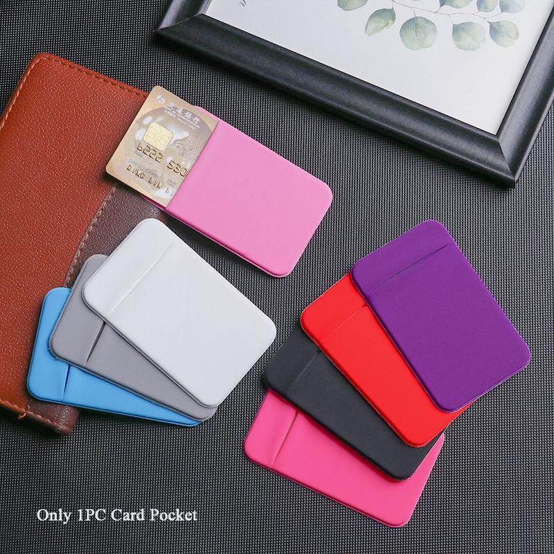 Pochette Adhésive Pour Téléphone – Platine/Violet – Design Fin – Cartes Et Cash