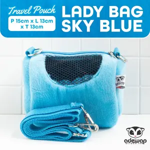 Lady Bag Travel Pouch : Tas Hewan untuk Sugar Glider SG Hamster Untuk Anak dan Wanita