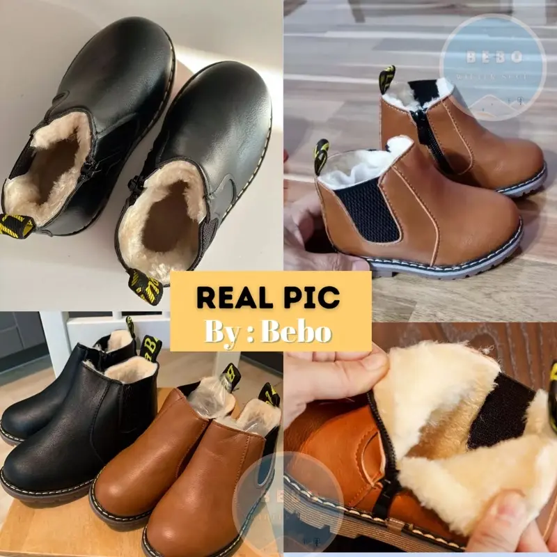 Waterproof Winter Martin Boots for Kids Ankle Boots Anti Air Anak Kaki 3