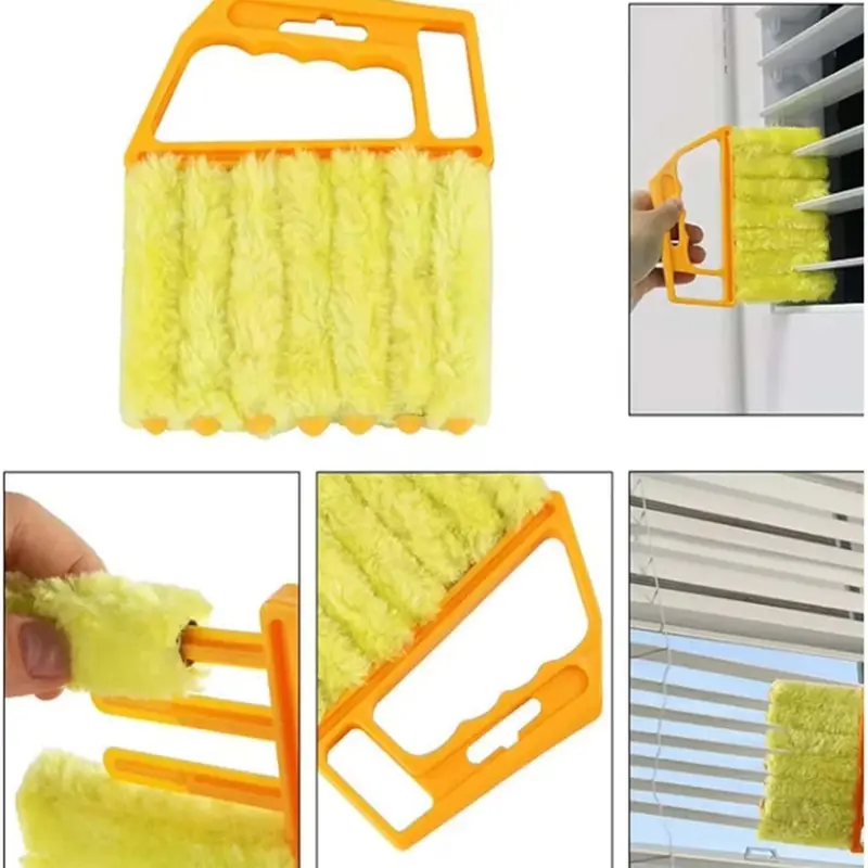 Venetian Blind Cleaning Brush, 2 Counts Window Air Conditioner Duster, Plastic Head Cleaning Tool, No Charging Manual Operation Cleaning Tool 2