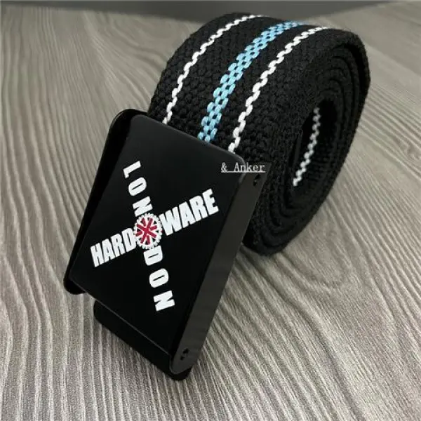 Thắt Lưng Thương Hiệu Thời Trang, Năm, Dành Cho Học Sinh Nam Và Thanh Niên, Phong Cách Hợp Xu hướng Hàn Quốc, Thắt Lưng Vải Bố, Thích Hợp Cho Nam Giới, Cá Tính, Dễ Phối Đồ, Thích Hợp Cho Quần Jean 7