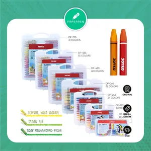 CRAYON KRAYON JOYKO 12WARNA/18WARNA/24WARNA/36WARNA/48WARNA/55WARNA OIL PASTEL MURAH Alat Stationery