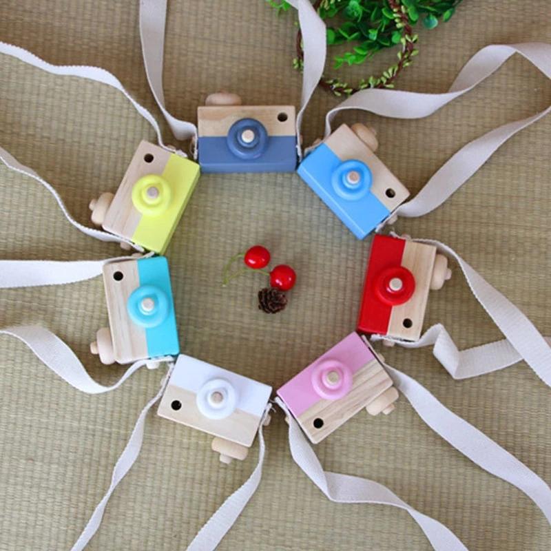 Product Introduction of Cute Wooden Toy Camera Camera Photography Prop Decoration Baby Kids Hanging  Children Educational Toy Birthday Christmas Gifts 0