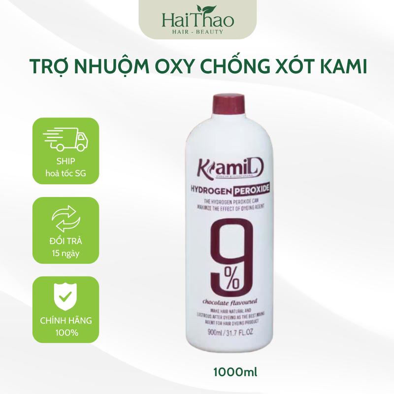 Oxy Kami hương socola chống xót chai 1000ML Đổi Màu Tóc Nhuộm Tóc