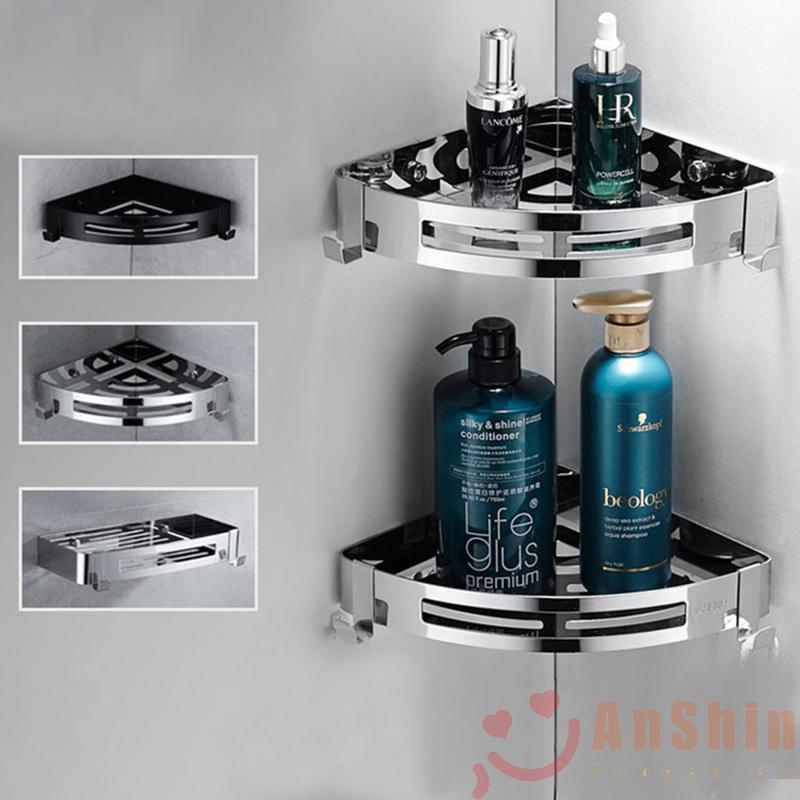 Kệ góc nhà tắm Inox 304 Anshin cao cấp chống gỉ sét