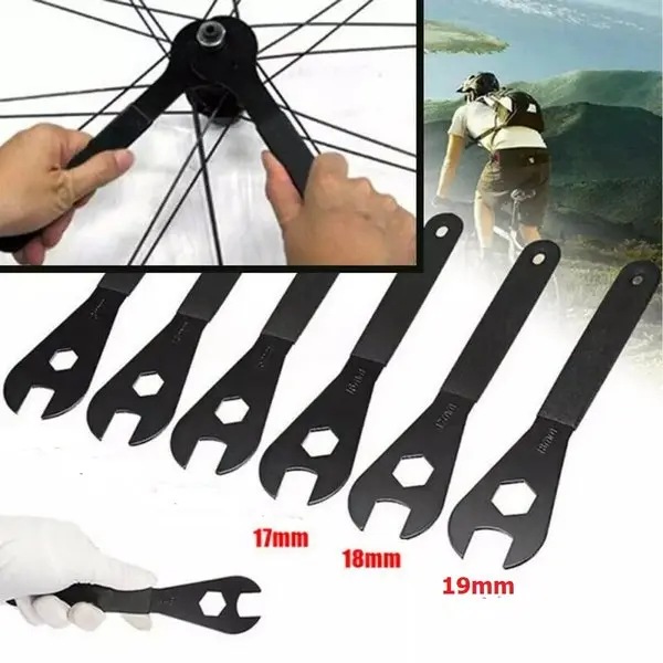 BOY - Kunci Pedal Sepeda/ Kunci Pas Pedal/ Kunci Kones 13/ 14/ 15/ 17/ 18/ 19 - Kunci untuk Pasang Pedal Sepeda/ Bike Pedal Spanner 4