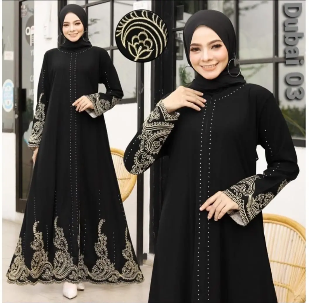 Abaya Bordir Arab Saudi Dubai 03 by Dewi Abaya Dewasa Muslim