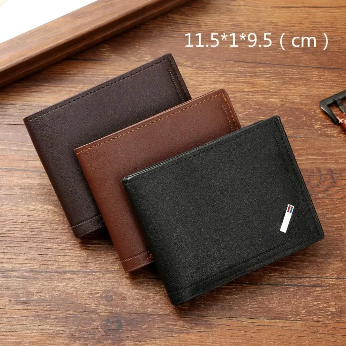 New Wallet Men's Short Style Business Purses Youth Fashion Thin Multi Card Slots Large Capacity Wallets Horizontal Business Card Holders Money Purse Clutches