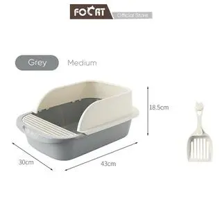 FOCAT Tempat Bak Pasir  Anjing Hewan Peliharaan M06 Tempat Pup Toilet  litter  box box pup 8