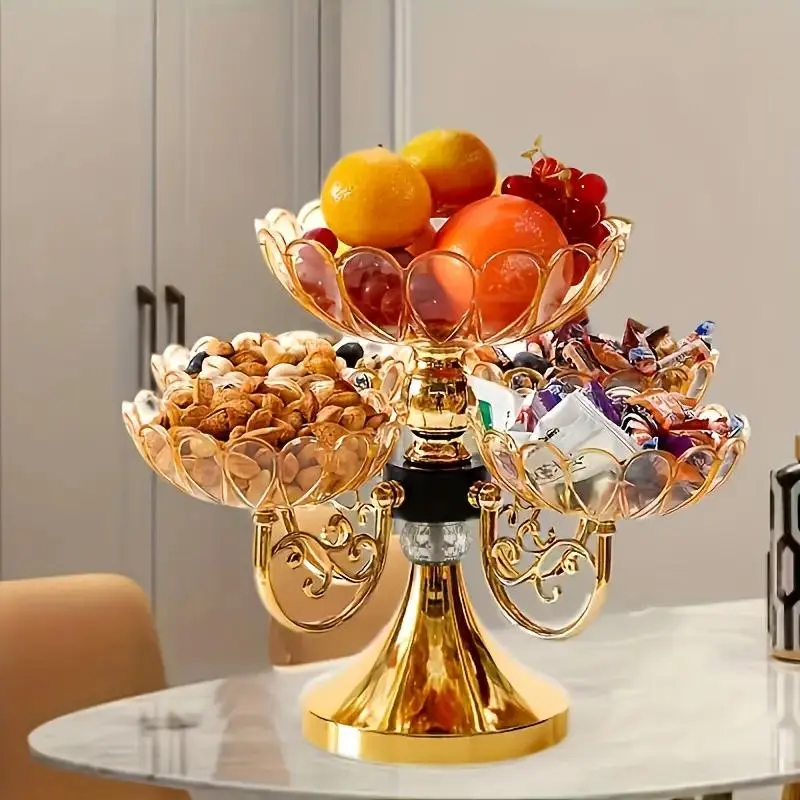 Fruit Plate, 1 Count   Fruit & Vegetable & Snack Storage   Basket, Household Fruit Plate for Home Kitchen Dining Room 2