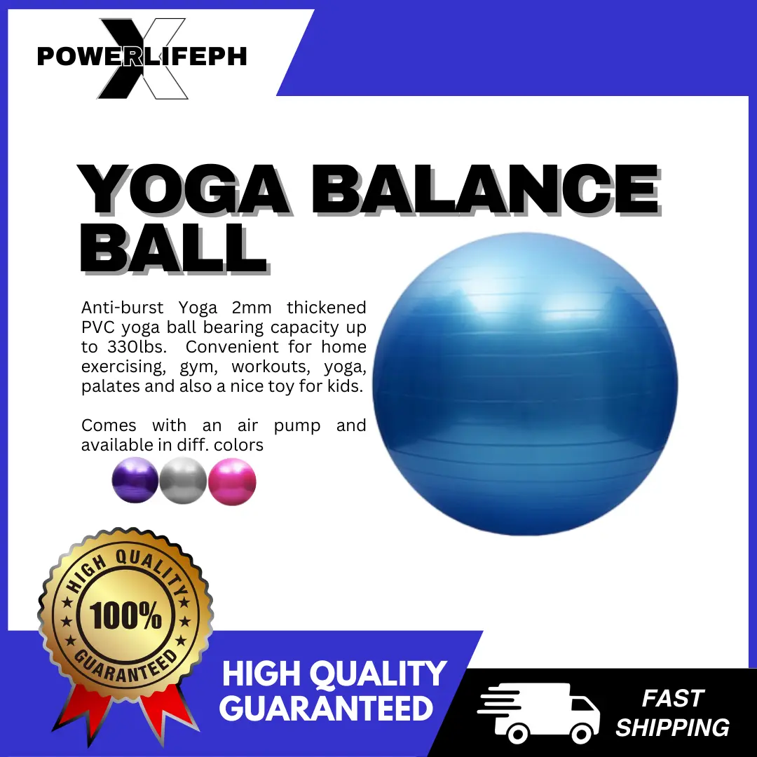 Yoga Ball 65Cm Fitness Balance Free Pump