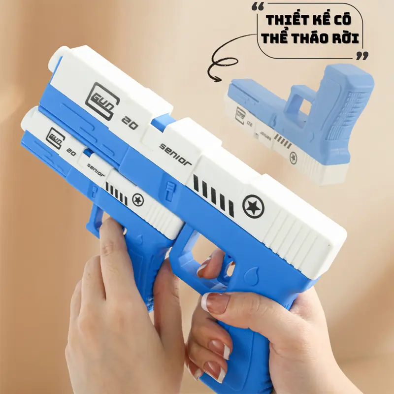 ComBo 2 Đồ Chơi Nerf Bắn Đạn Xốp Mềm Fullbox Kèm 20 Viên Đạn Xốp  2023 - An Toàn - Có Thể Tháo Rời - Mua 1 Được 2.m1911.sung mini.sung đồ chơi.súngngắmbắnđạn xốp Toy Pin 2