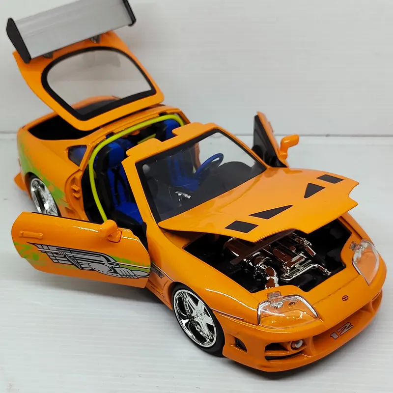 Diecast Jada Toys 1:24 Brians Toyota Supra Fast Furious Orange 4