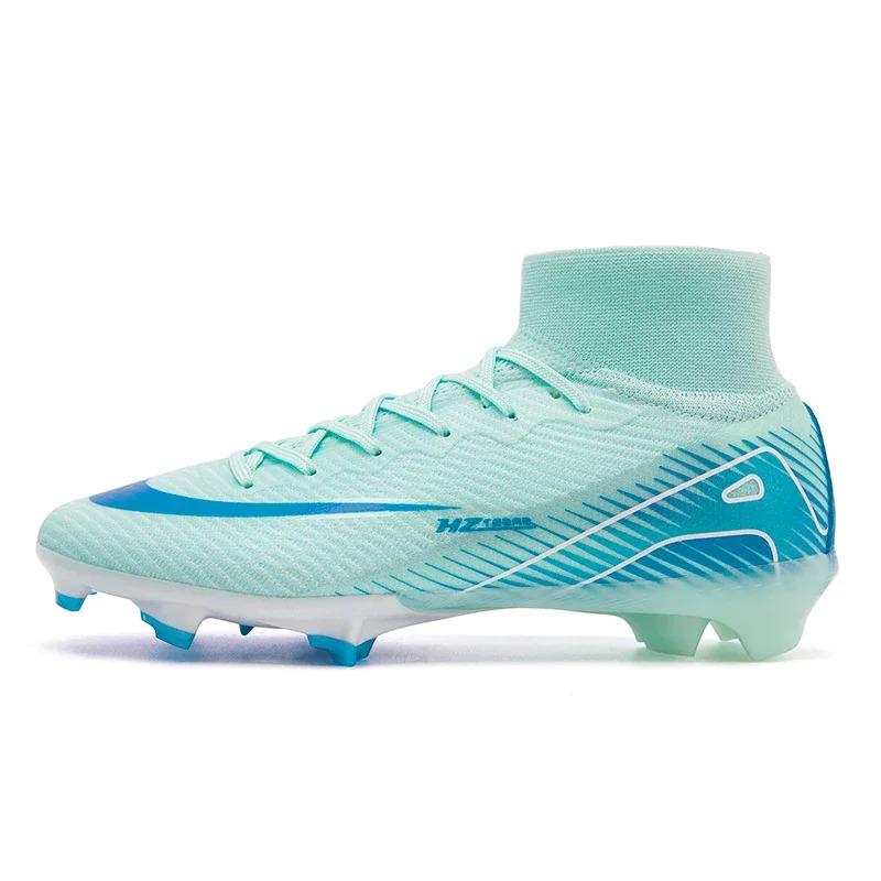 Men Football Boots, High Quality Soccer Shoes, Ultralight FG/TF Soccer Cleats, High Top Grass Training Football Boots, 2025 New 7