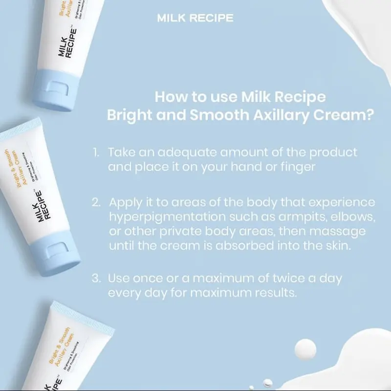 Milk Recipe 4 in 1 Hair Removal Cream 70g | Krim Pengilang Bulu Perontok 6