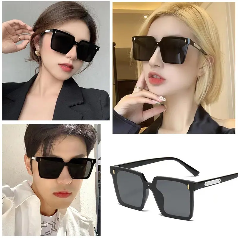 Kính Gọng Vuông Lớn Hợp Xu hướng Kính Râm Phong Cách Hàn Quốc Đẹp Trai Kính Râm Đặc Biệt Du Lịch G9J6 1