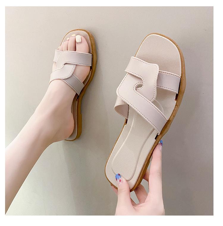 Product Introduction of Dép Lê Nữ, Thời Trang Mới Mùa Hè, Dễ Phối Đồ, Dép Quai Chéo, Đi Trong Nhà, Chống Trượt, Thích Hợp Cho Người Nổi Tiếng Trên Internet, Thời Trang Ins DéP Shoes GiàY 13